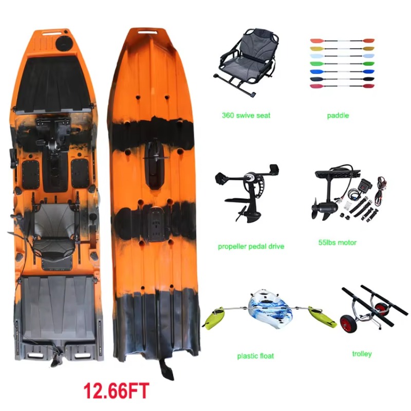 Vicking 12.6FT Single Kayak Pe - Fishing Boat Trolling Motor ulasan dan harga