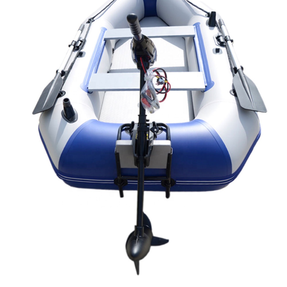 4 Person PVC Inflatable Air Ma - Fishing Boat Outboard Motor ulasan dan harga