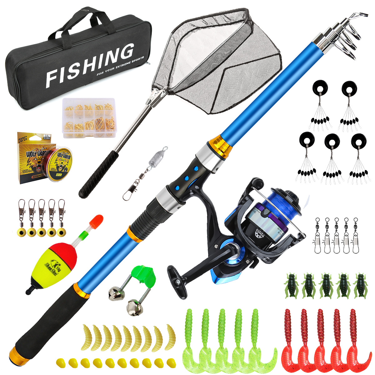 2.1-3.6M Telescopic Glass Fibe - Fishing Boat Oar ulasan dan harga